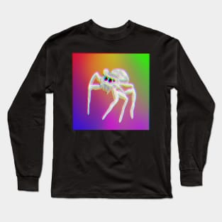 Jumping Spider Drawing V9 (Glitch) Long Sleeve T-Shirt